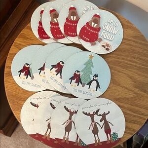 Festive Holiday Coasters Set